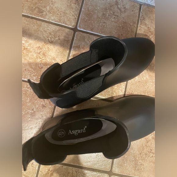 Asgard size 10 / 41 black Women's Ankle Rain Boots Waterproof Chelsea Boots ☔️ - Picture 10 of 10
